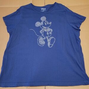 Disney Destination D23 Fan Event 2024 MM Rhinestone Blue Shirt Sz. 3X